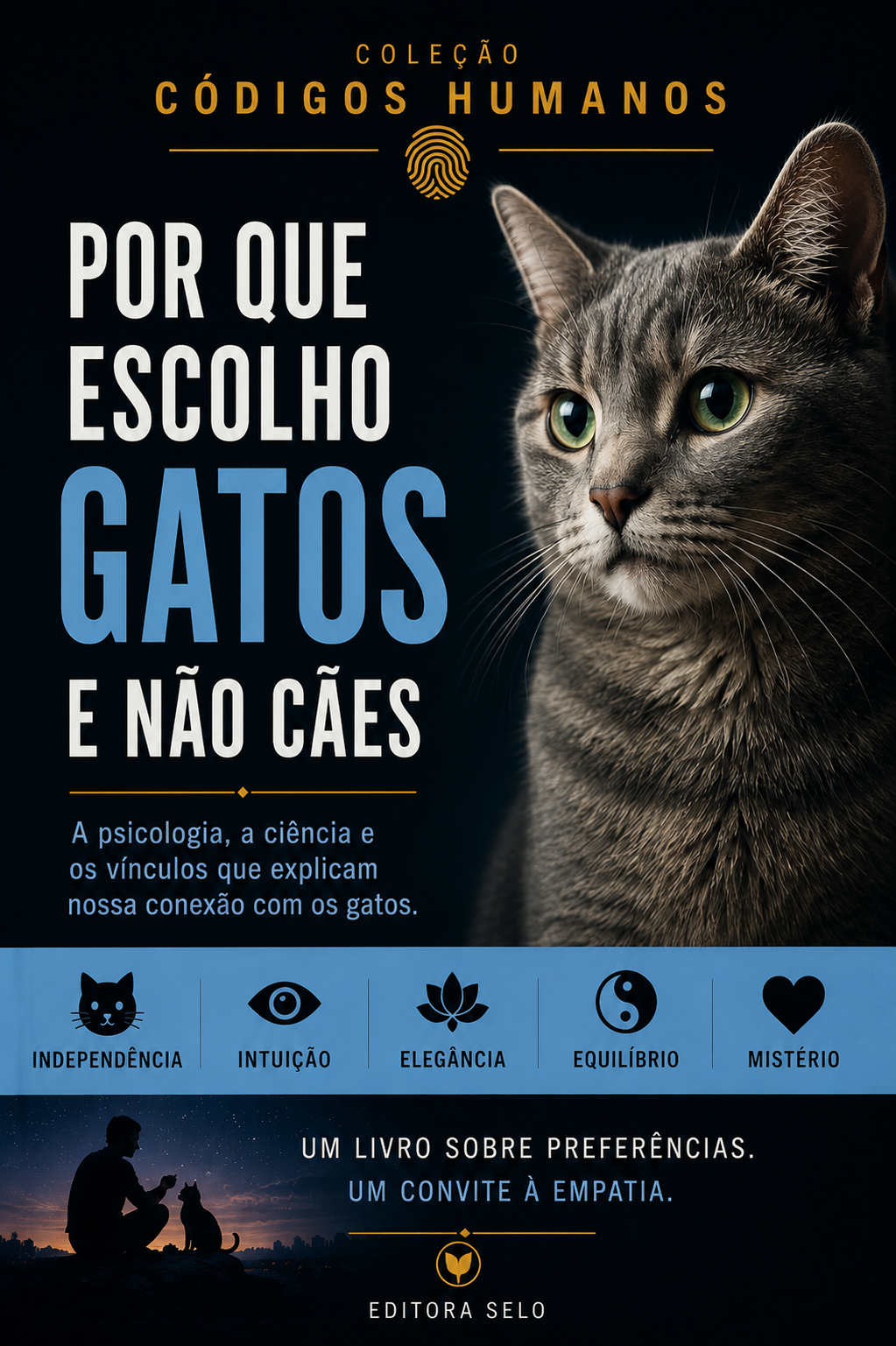 Capa do e-book Por que escolho Gatos e não Cães